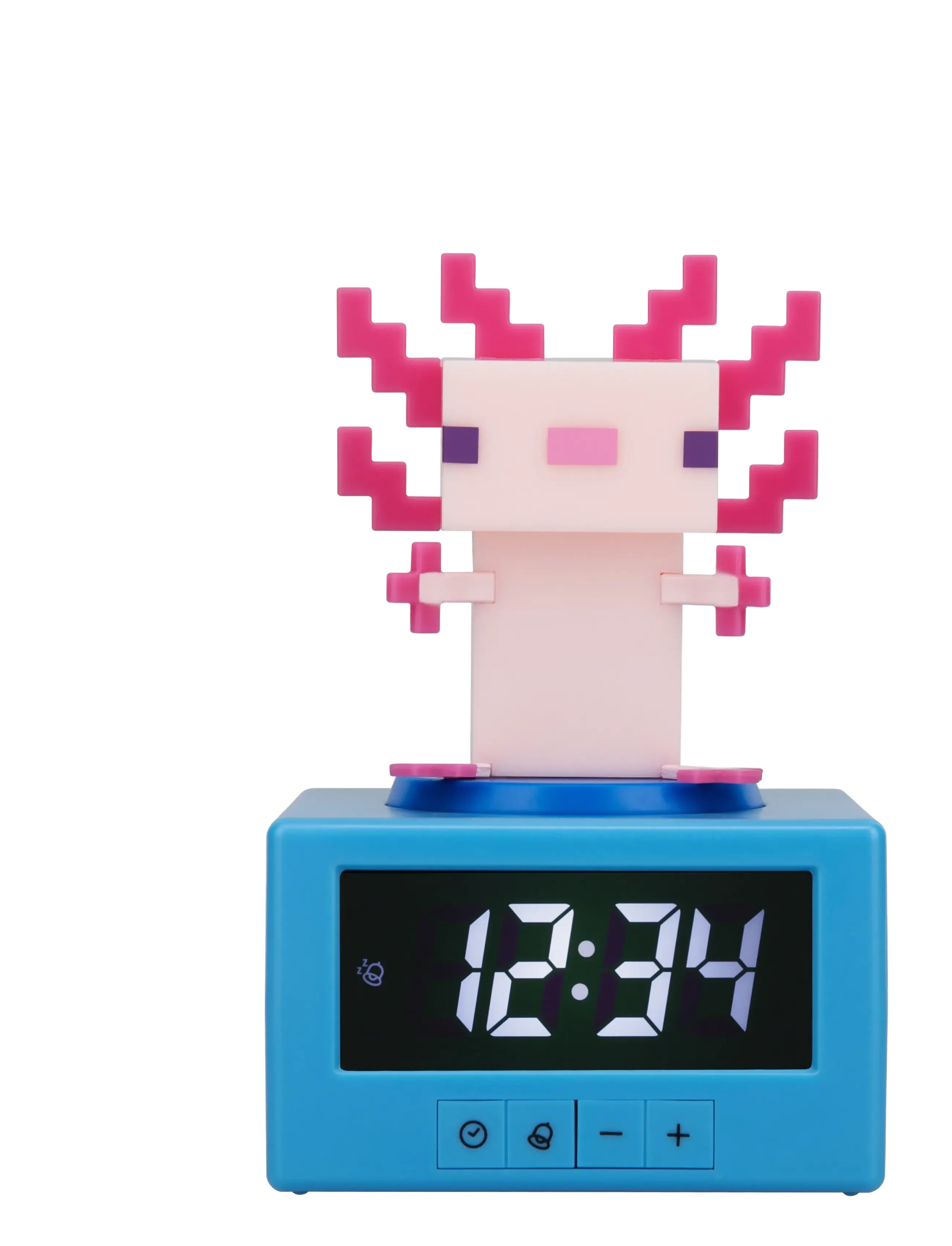 Paladone Minecraft Vækkeur, H:16 cm, Pink, Børneindretning > Ure, Børn