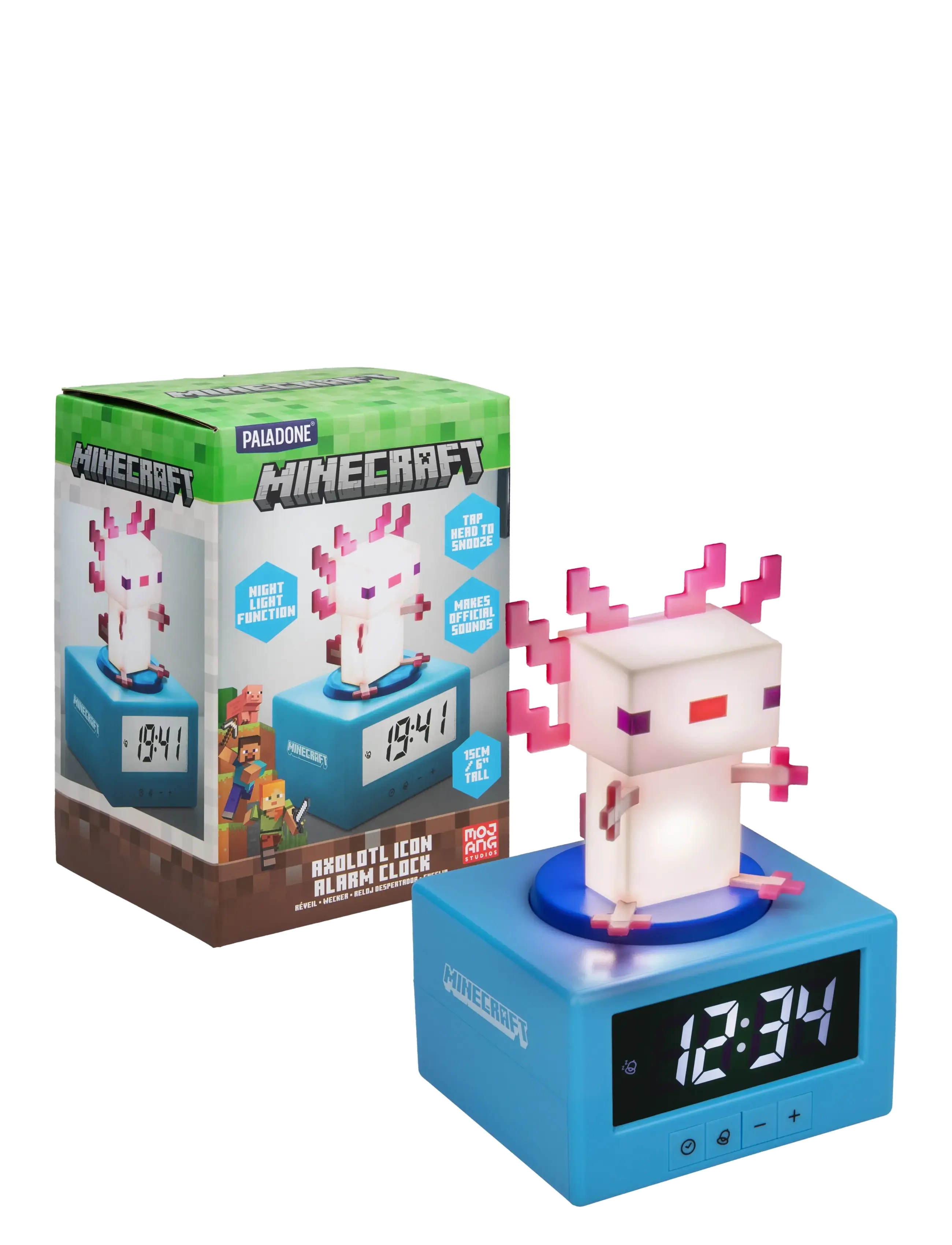 Paladone - Minecraft Vækkeur - ure - pink - 3