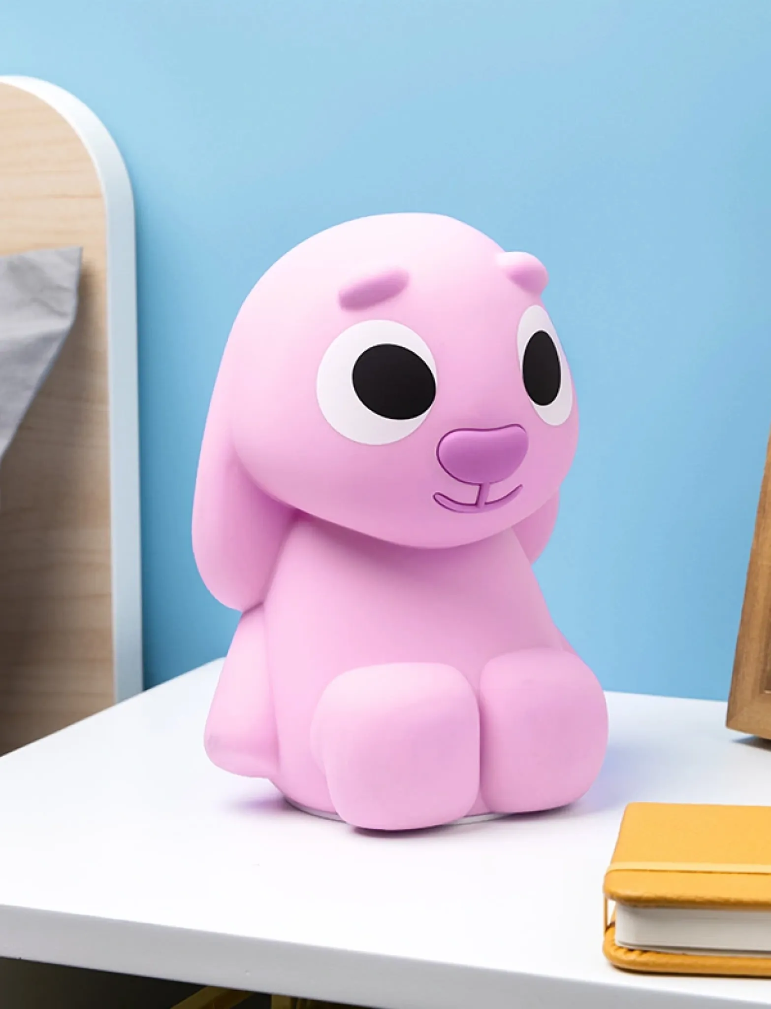 Paladone Floppy Squishyglo Silicone Light Rechargeable,,,Rosa Gr.H:18CM
