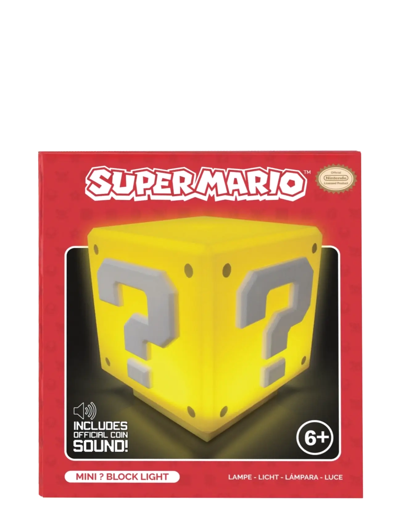 Paladone - Super Mario Question Block Light - natlamper - yellow - 2