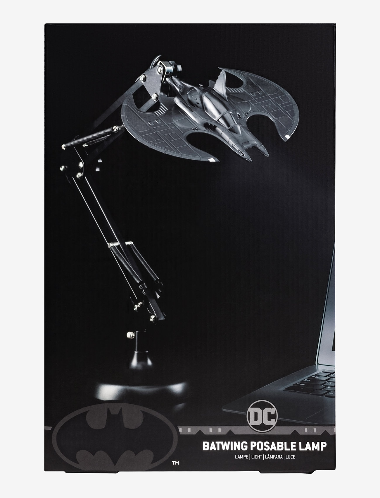 Paladone - BATWING POSABLE DESK LIGHT - bordslampor - grey - 1