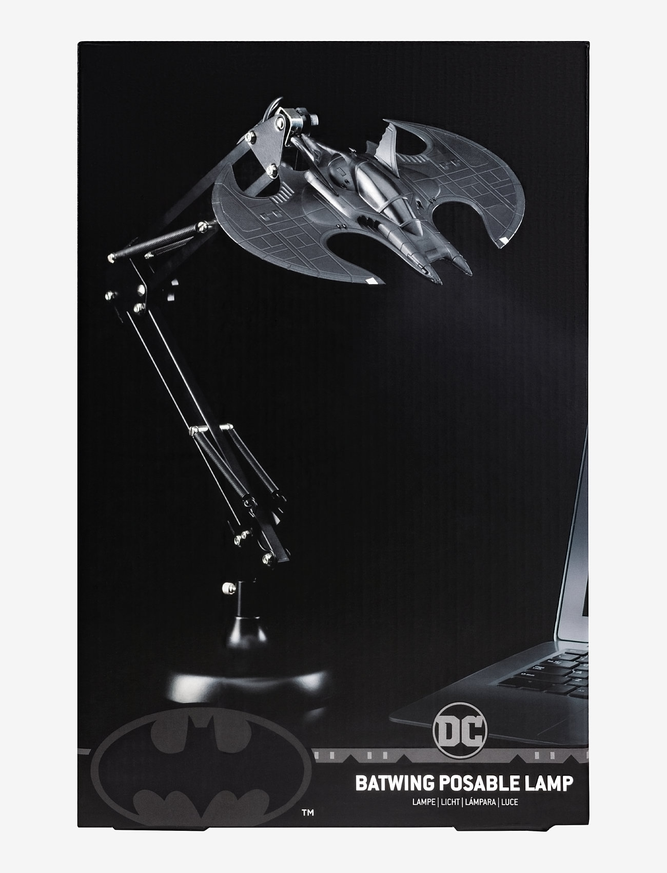 Paladone - BATWING POSABLE DESK LIGHT - bordslampor - grey - 2