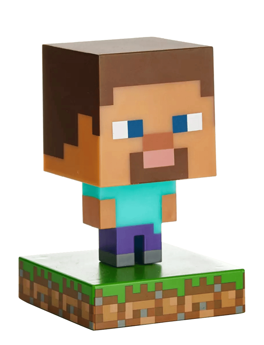 Paladone - ICON LIGHT - MINECRAFT STEVE V2 - tischlampen - black - 1