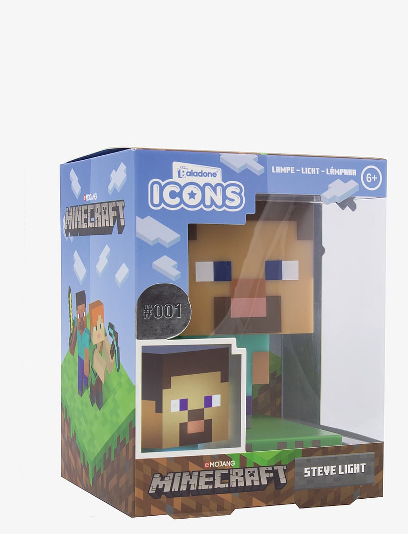 Paladone - ICON LIGHT - MINECRAFT STEVE V2 - laualambid - black - 2