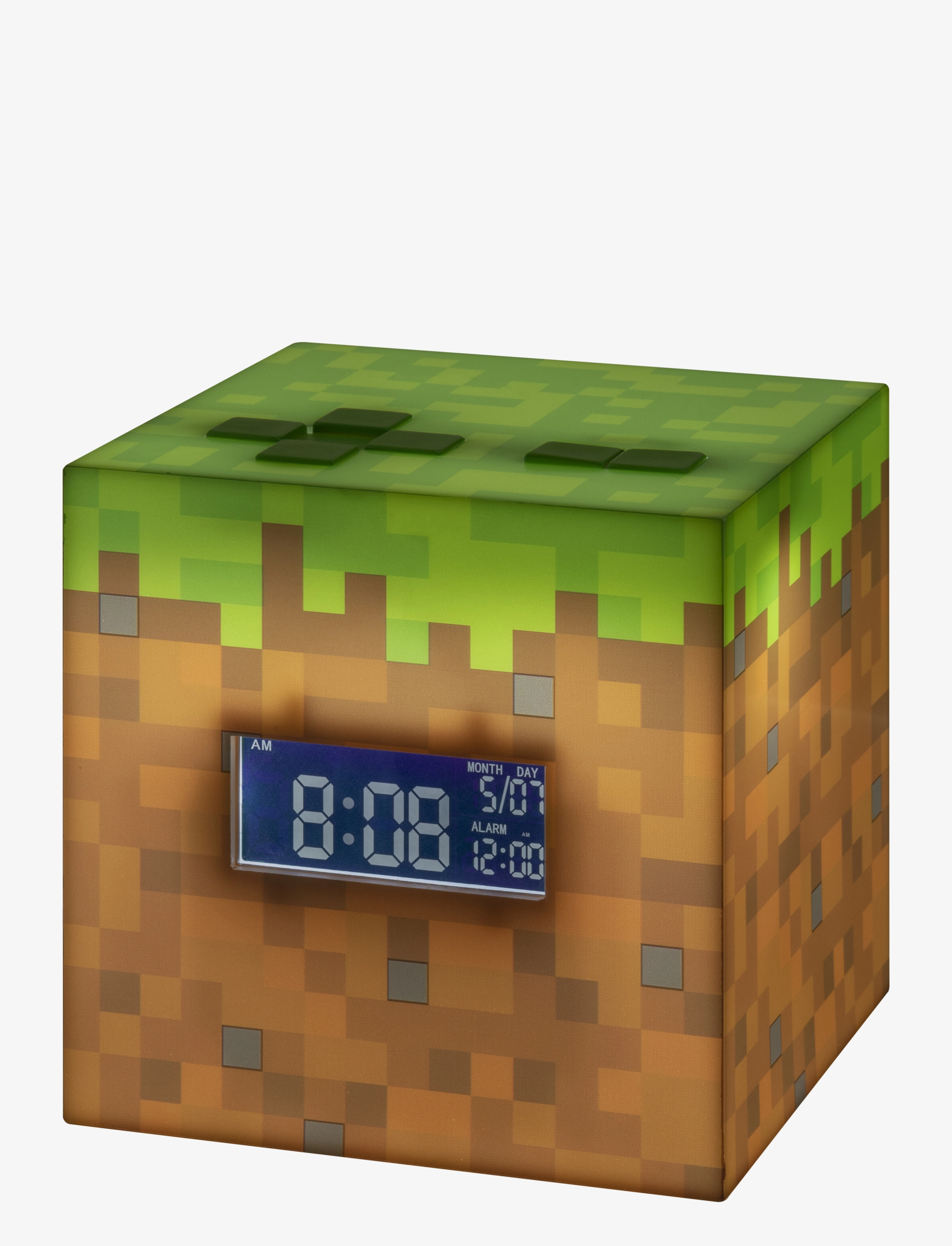 Paladone Minecraft Alarm Clock, Clocks, Multi/mønstret, Str: H14.5CM