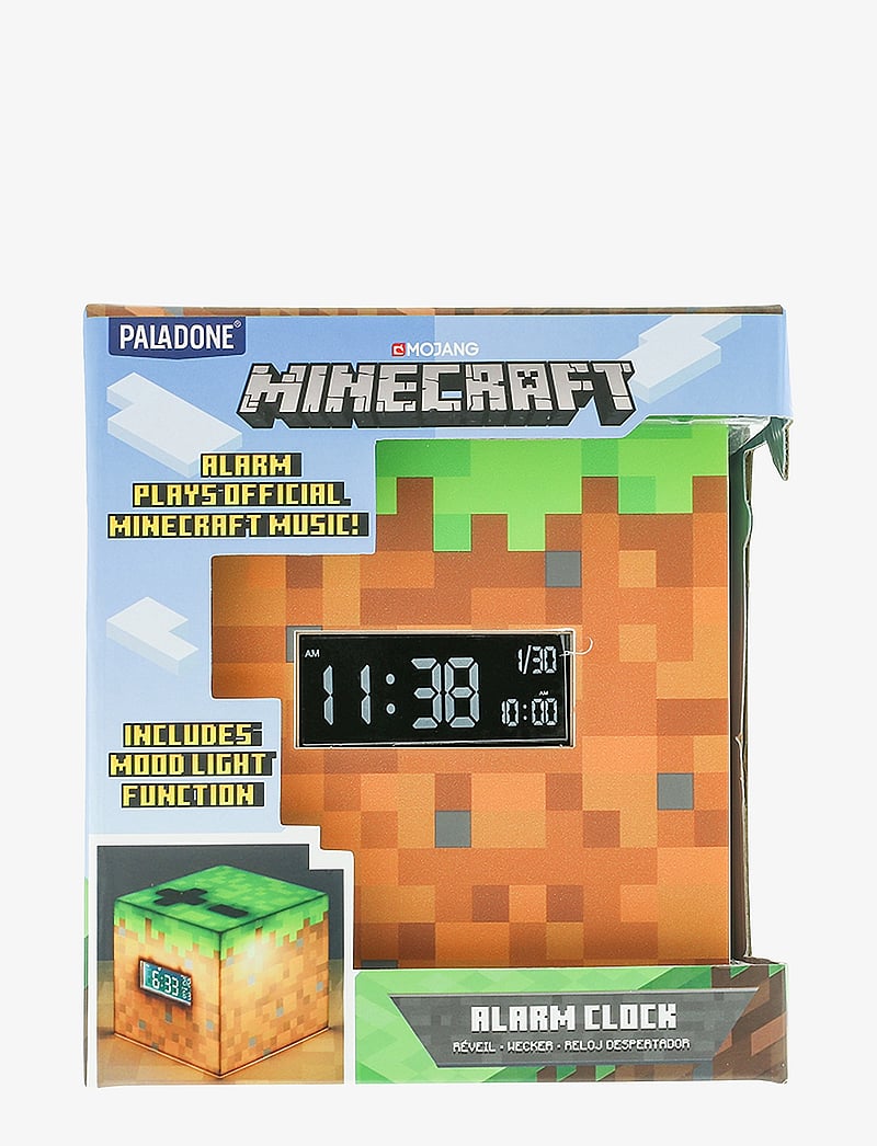 Paladone - MINECRAFT ALARM CLOCK - uhren - black - 1