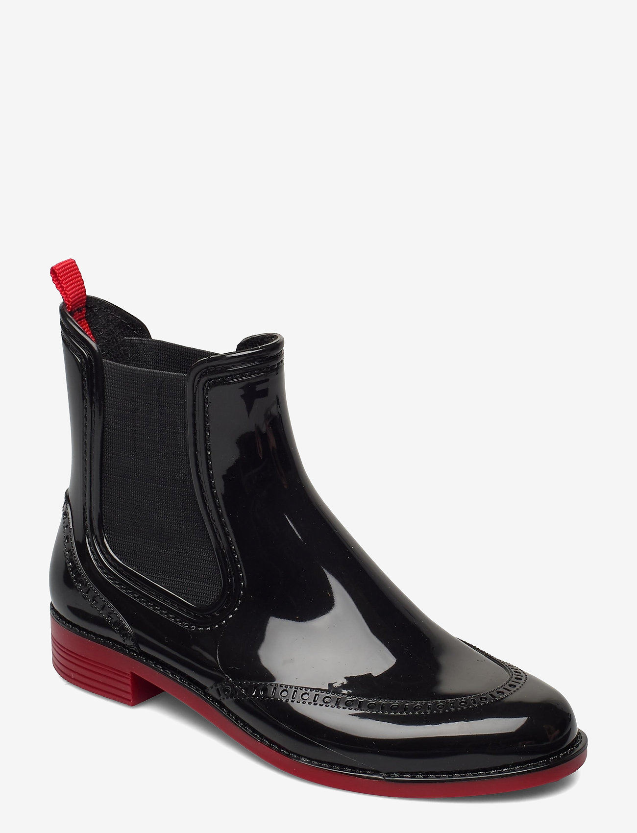 Paliutis - CHELSEA style rainboots - black/red - 0
