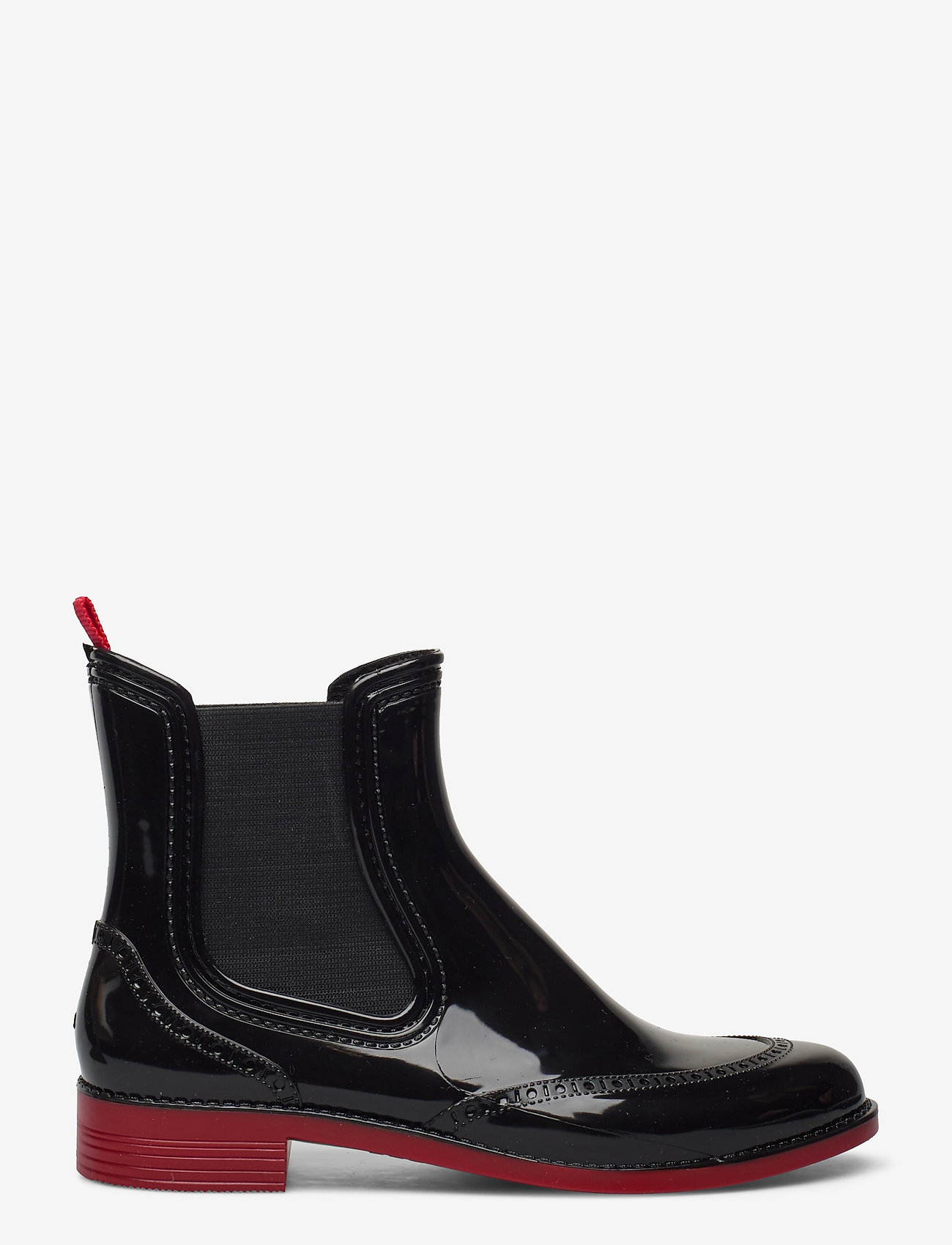 Paliutis - CHELSEA style rainboots - black/red - 1