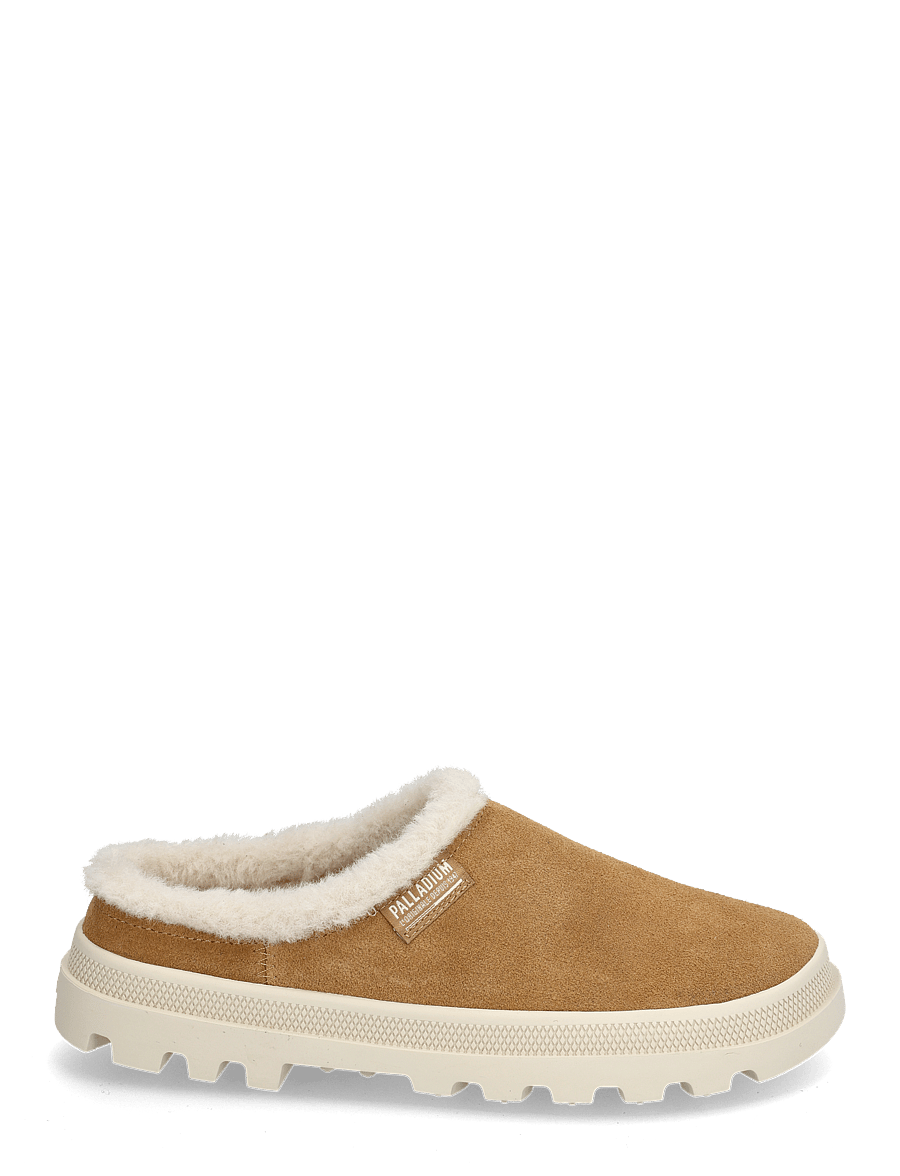 Palladium - PALLADUNE MULE WARM - flache pantoletten - dear brown - 1