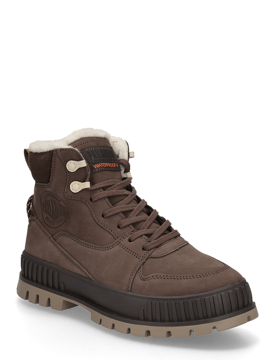 Palladium - PALLASHOCK WARM WP - snørestøvler - dark cocoa - 0