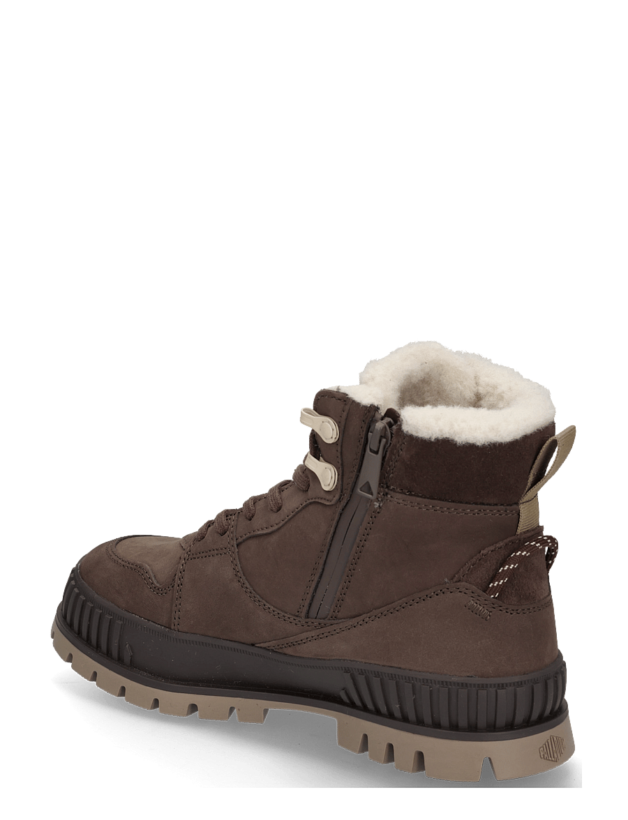 Palladium - PALLASHOCK WARM WP - geschnürte stiefel - dark cocoa - 1