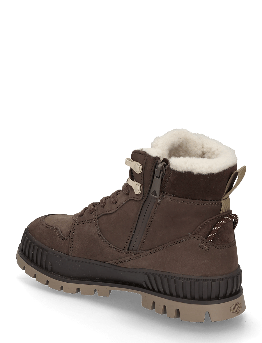 Palladium - PALLASHOCK WARM WP - snørestøvler - dark cocoa - 1