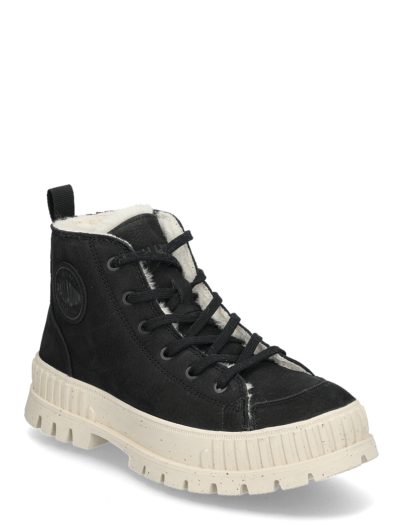 Palladium - PALLASHOCK ZIP WARM - nauhalliset nilkkurit - black - 0