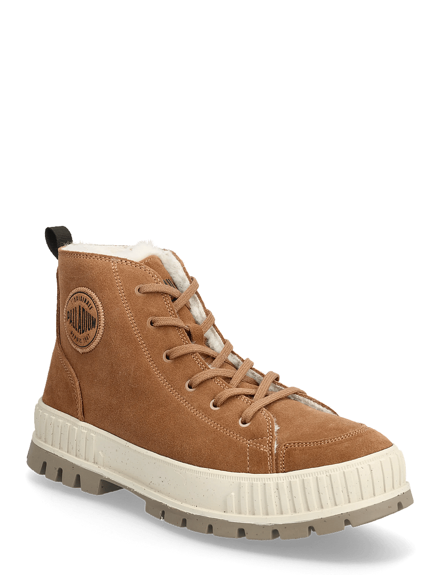 Palladium - PALLASHOCK ZIP WARM - snørestøvler - mahogany - 0