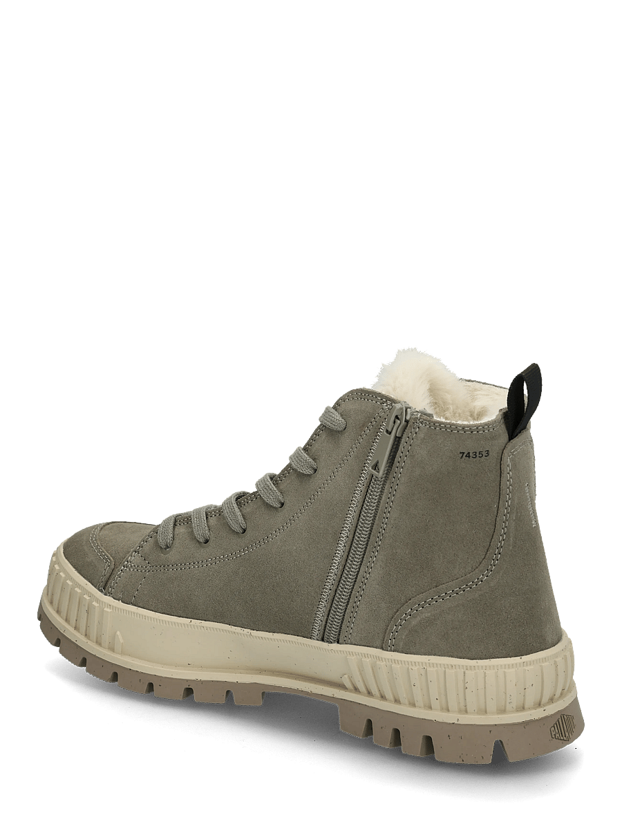 Palladium - PALLASHOCK ZIP WARM - snørestøvler - vetiver - 1