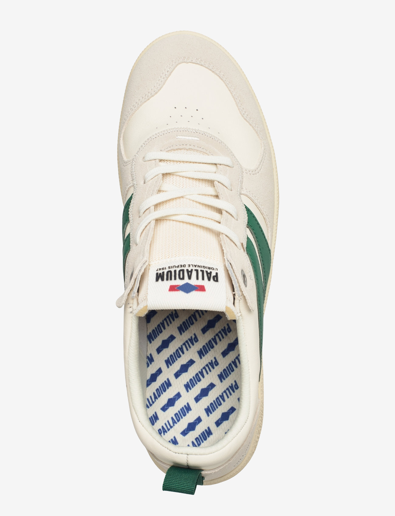 Palladium - PALLACUP FLAME LTH - niedriger schnitt - cream/foliage green - 3