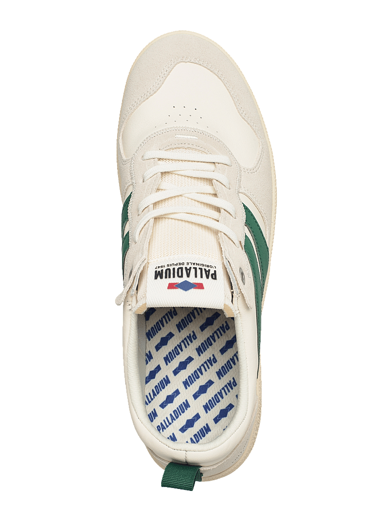 Palladium - PALLACUP FLAME LTH - niedriger schnitt - cream/foliage green - 3