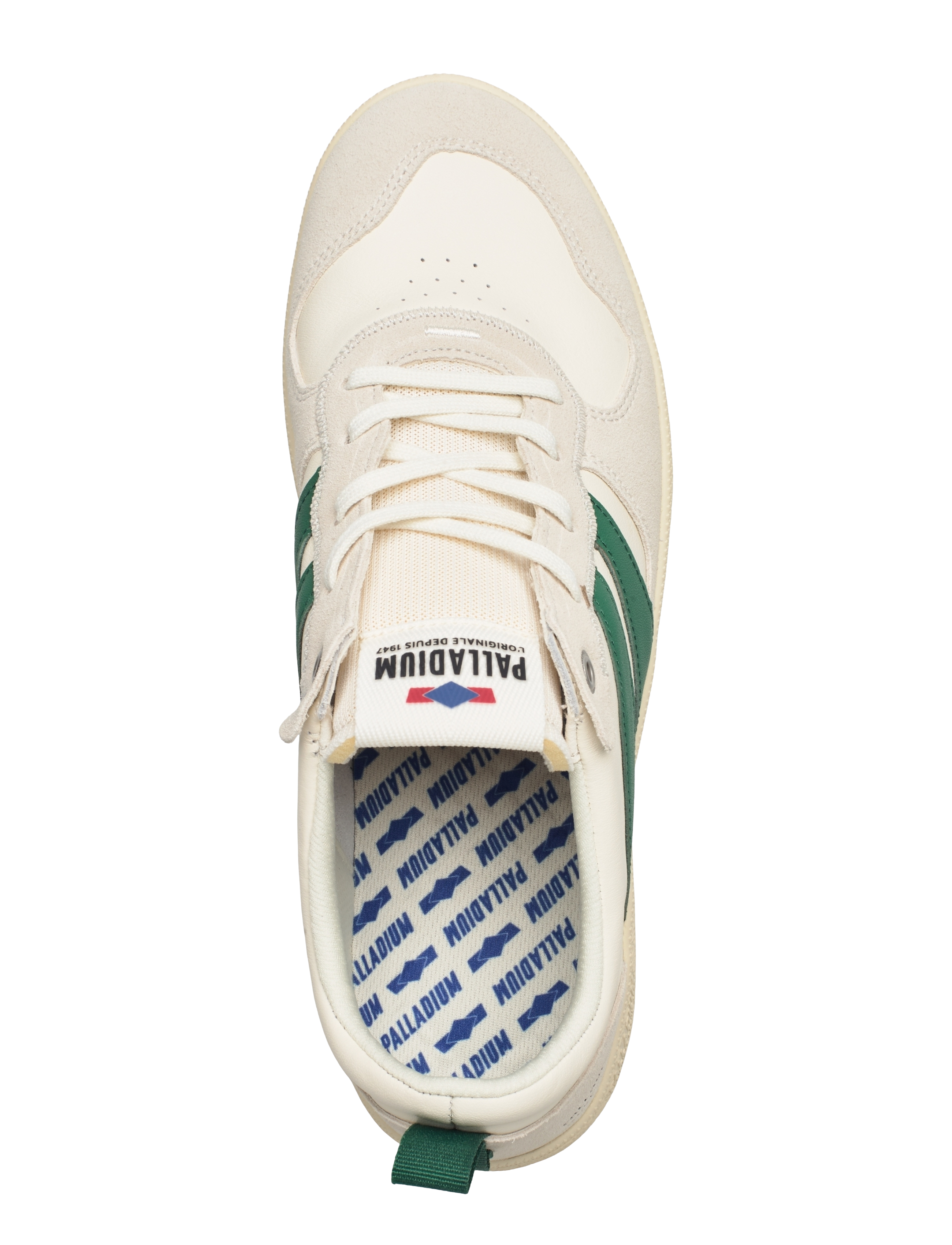 Palladium - PALLACUP FLAME LTH - niedriger schnitt - cream/foliage green - 3