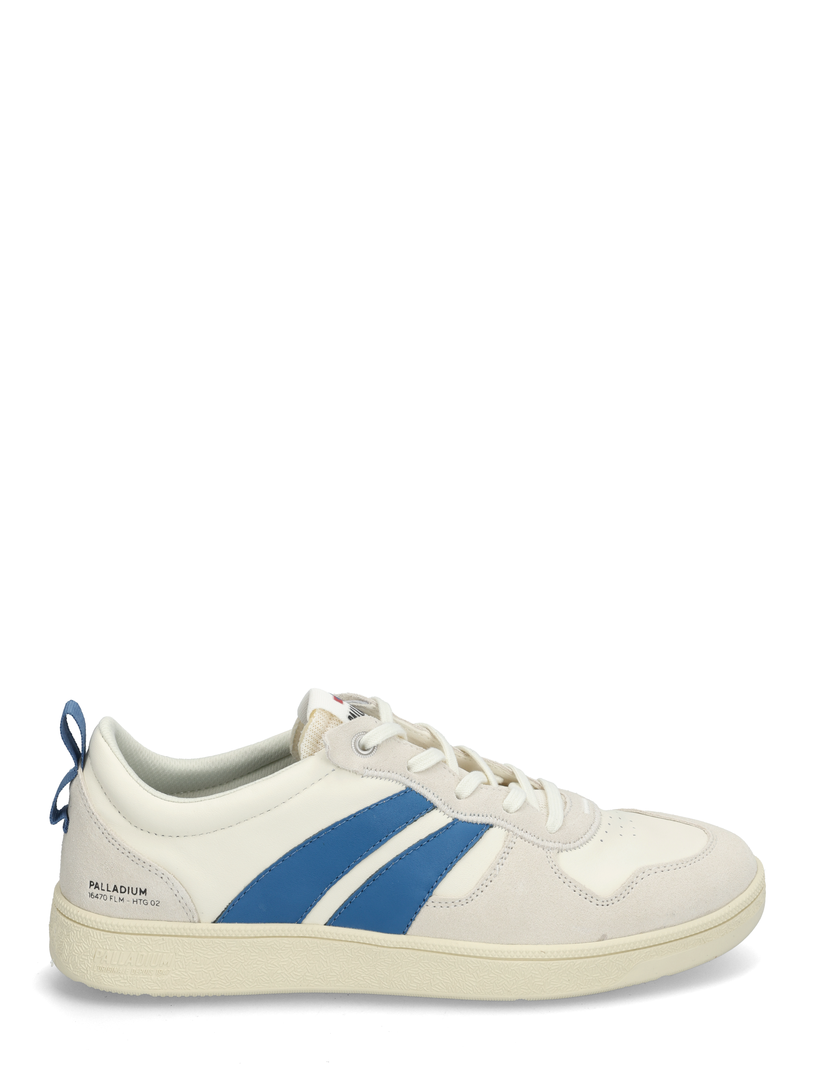Palladium - PALLACUP FLAME LTH - lave sneakers - cream/olympianblu - 1