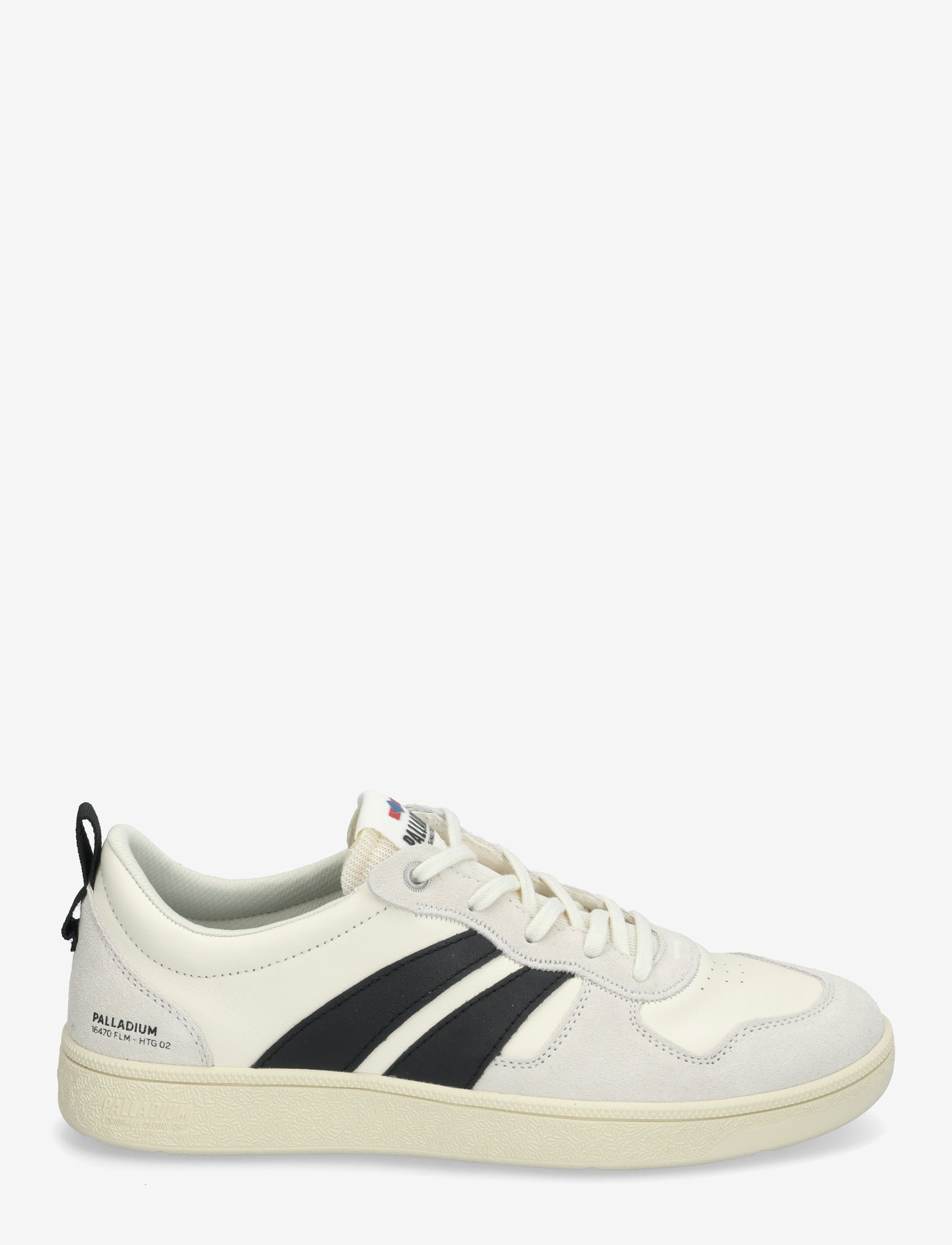 Palladium - PALLACUP FLAME LTH - low tops - cream white/black - 1