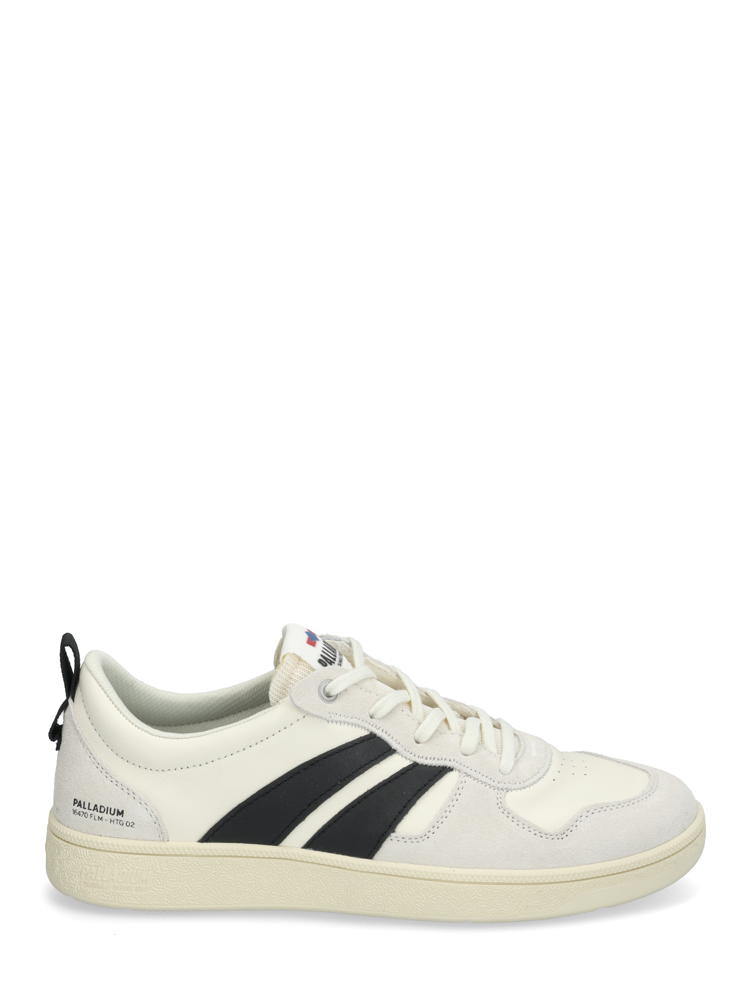 Palladium - PALLACUP FLAME LTH - niedriger schnitt - cream white/black - 1