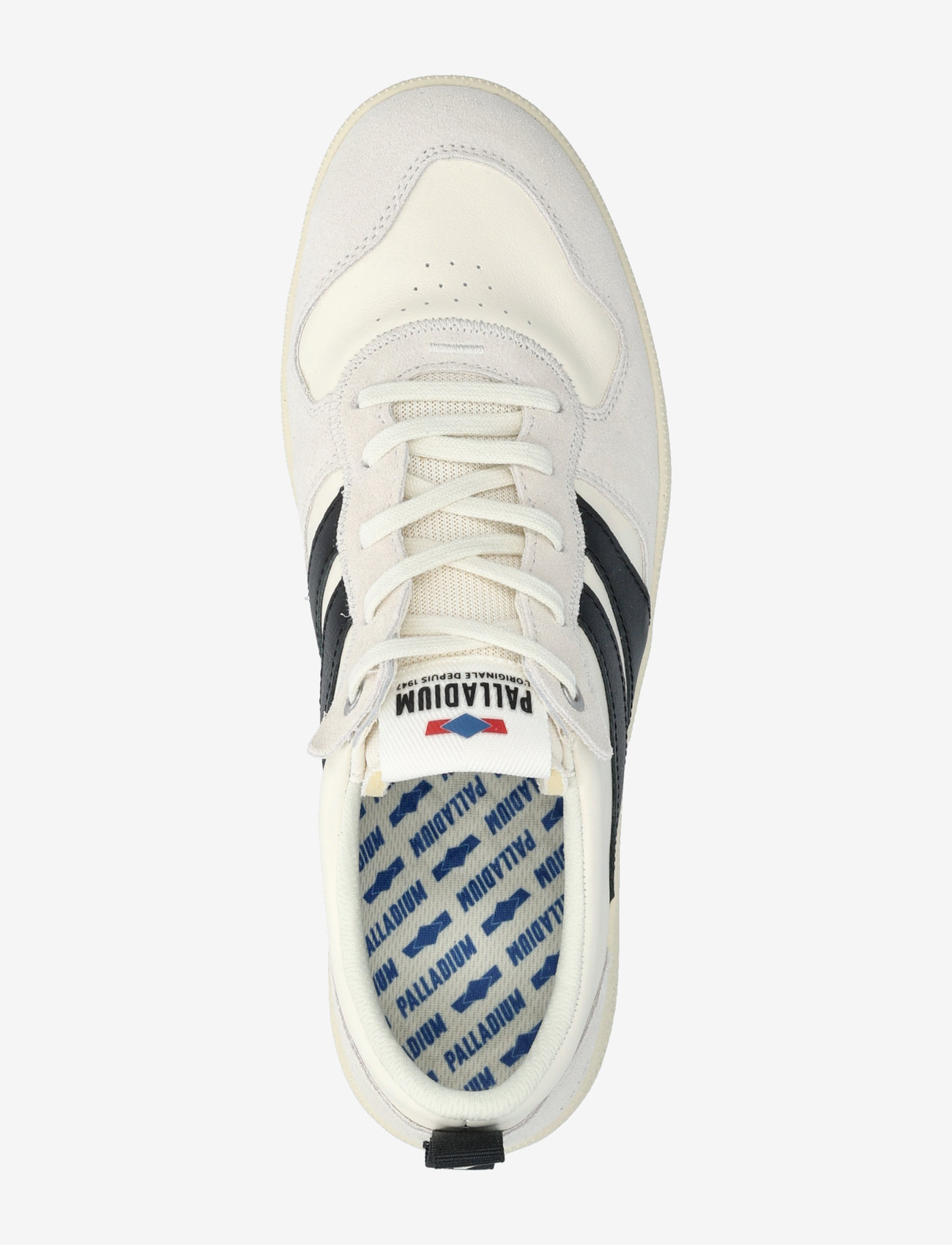 Palladium - PALLACUP FLAME LTH - low tops - cream white/black - 3