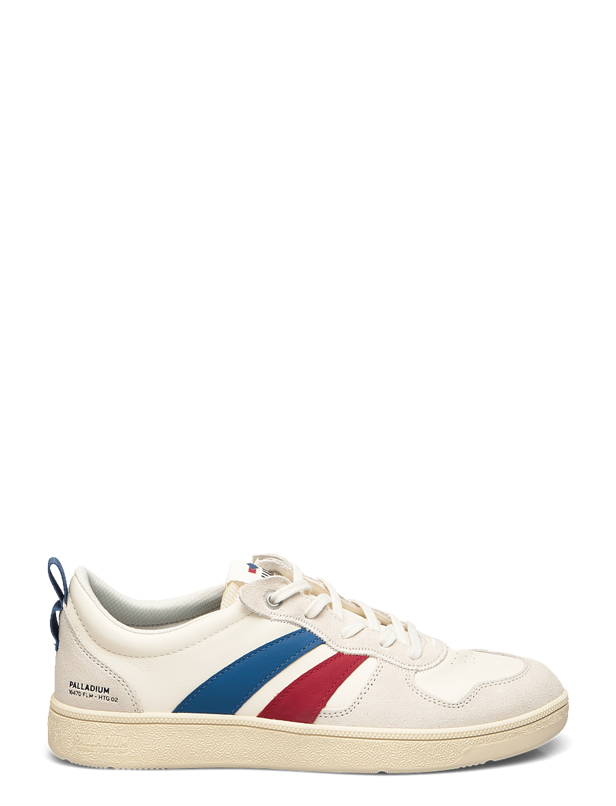 Palladium - PALLACUP FLAME LTH - låga sneakers - white/chili/blue - 1