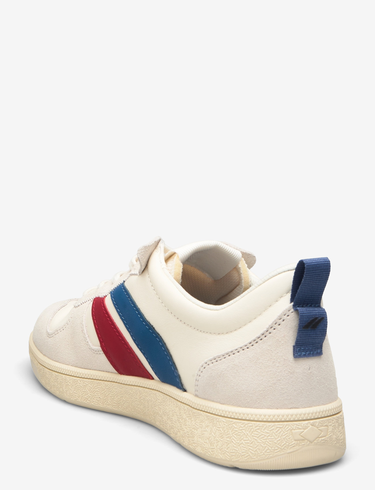 Palladium - PALLACUP FLAME LTH - niedriger schnitt - white/chili/blue - 2