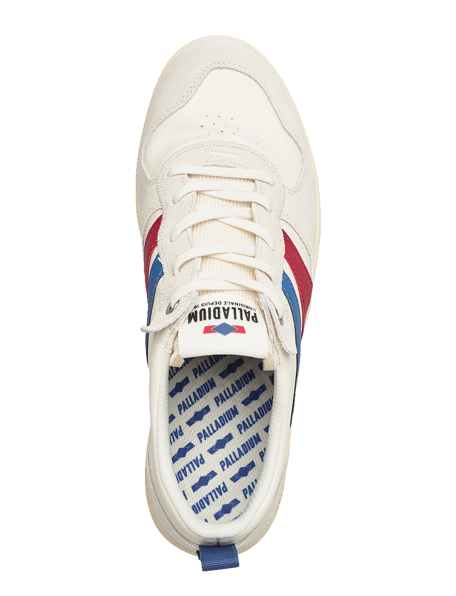 Palladium - PALLACUP FLAME LTH - låga sneakers - white/chili/blue - 3