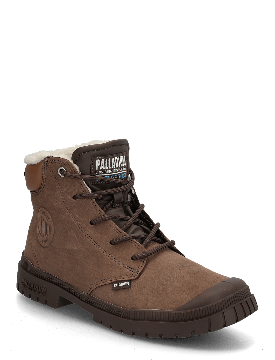 Palladium - SP20 CUFF LTH WP WL - snørestøvler - dark cocoa - 0