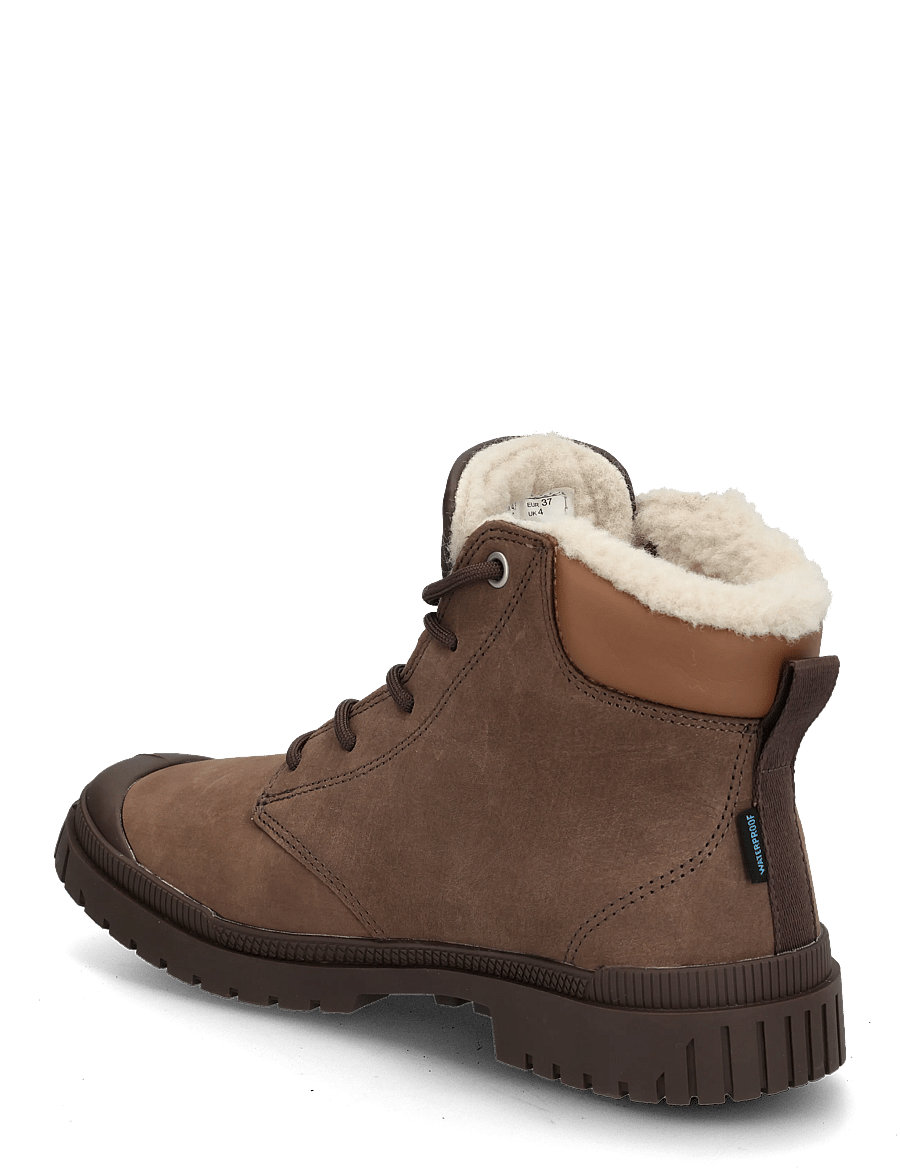 Palladium - SP20 CUFF LTH WP WL - snørestøvler - dark cocoa - 1
