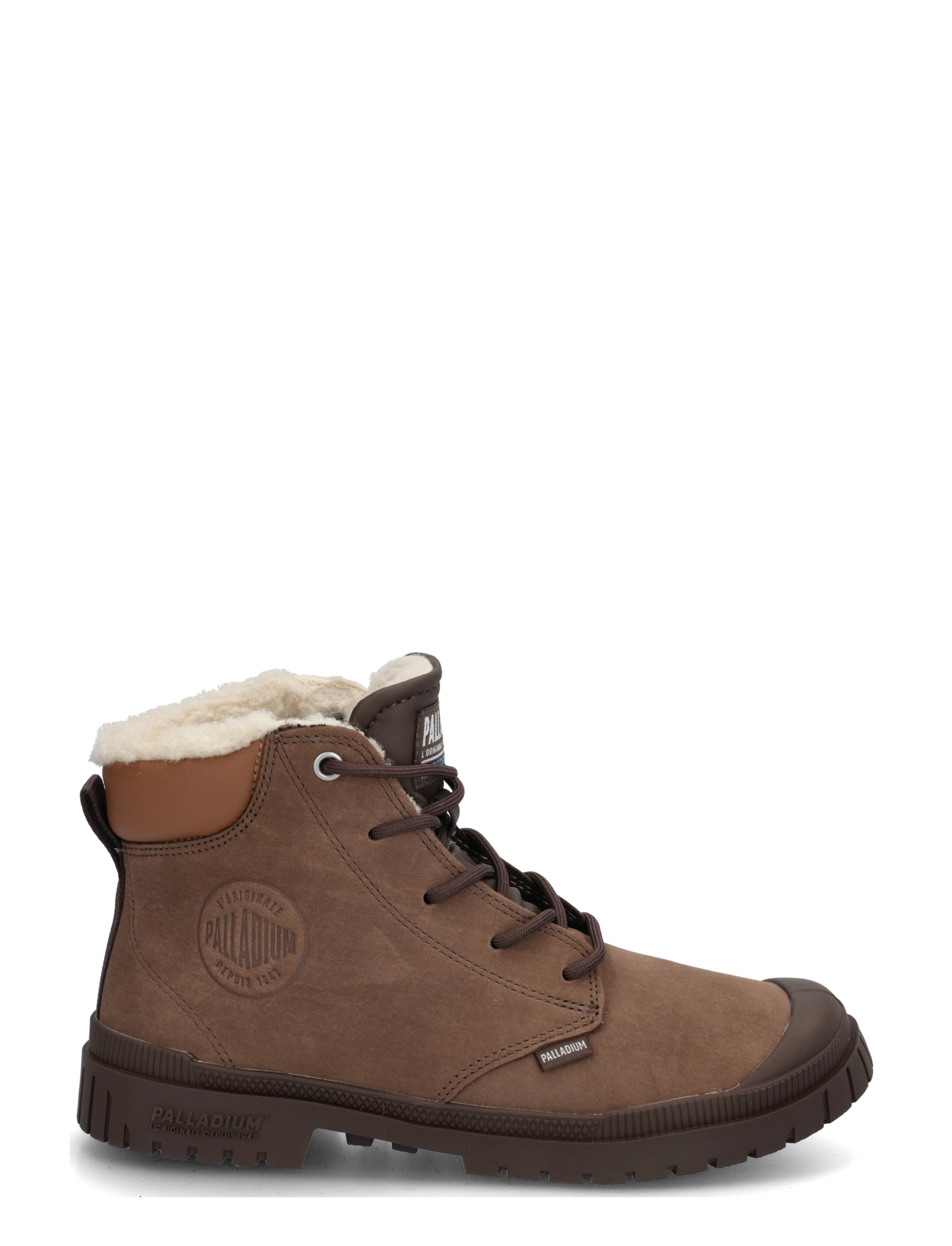 Palladium - SP20 CUFF LTH WP WL - kängor med snörning - dark cocoa - 2