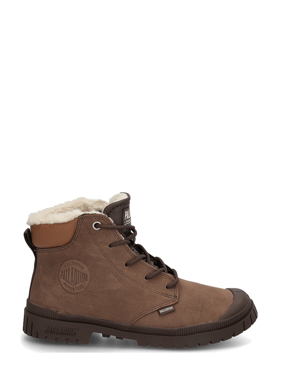 Palladium - SP20 CUFF LTH WP WL - kängor med snörning - dark cocoa - 2