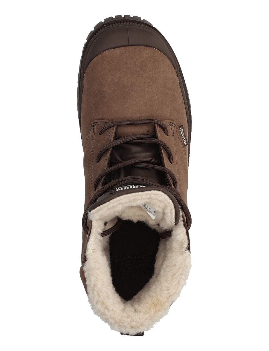 Palladium - SP20 CUFF LTH WP WL - kängor med snörning - dark cocoa - 3