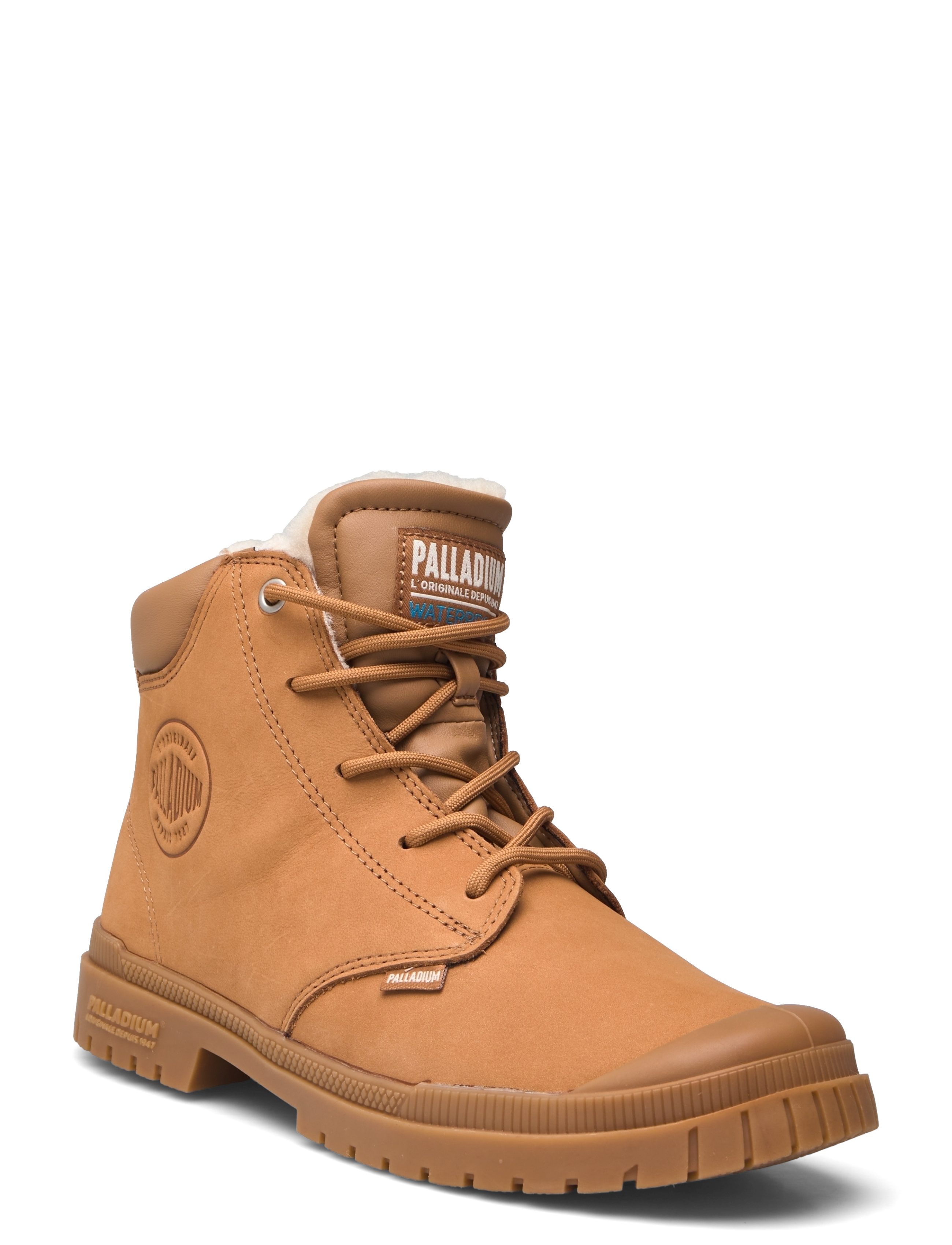 Palladium SP20 CUFF LTH WP WL - Paeltega saapad - MAHOGANY / brown