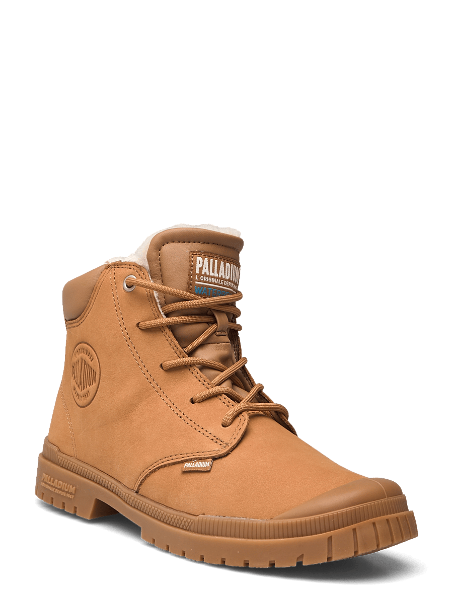 Palladium - SP20 CUFF LTH WP WL - geschnürte stiefel - mahogany - 0