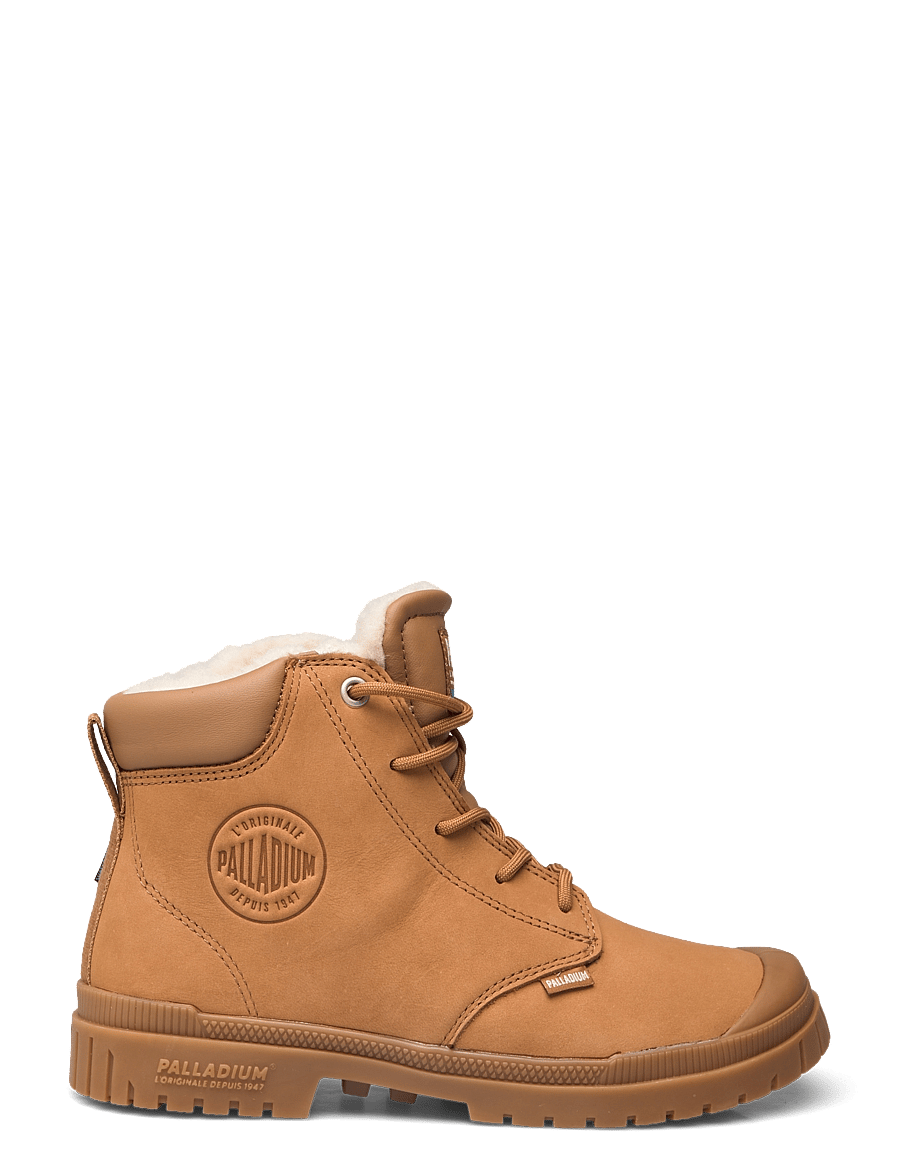 Palladium - SP20 CUFF LTH WP WL - geschnürte stiefel - mahogany - 1