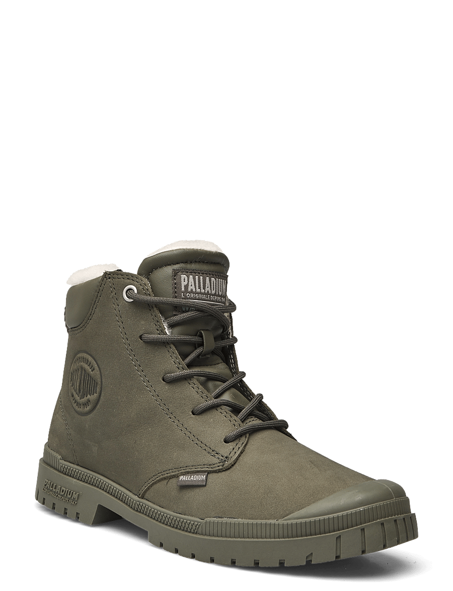Palladium - SP20 CUFF LTH WP WL - laced boots - olive night - 0