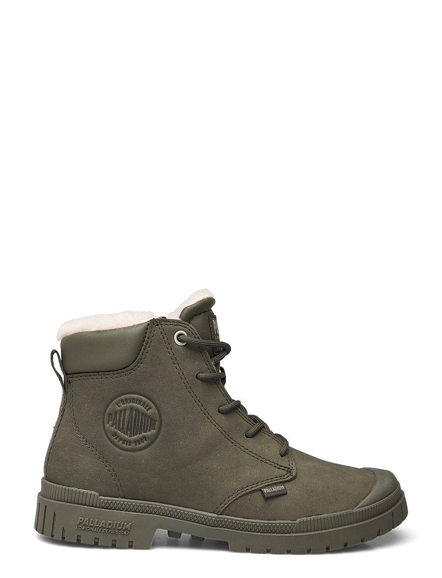 Palladium - SP20 CUFF LTH WP WL - laced boots - olive night - 1