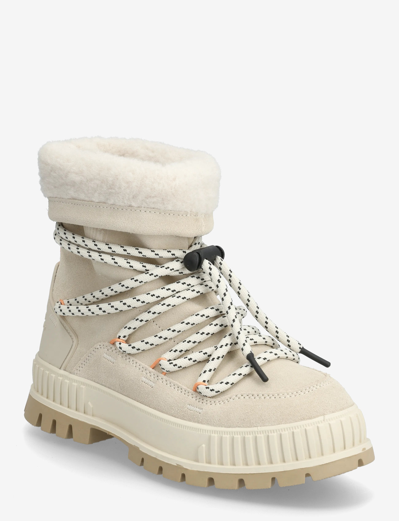 Palladium - PALLASHOCK HIVER - paeltega saapad - almond milk - 0