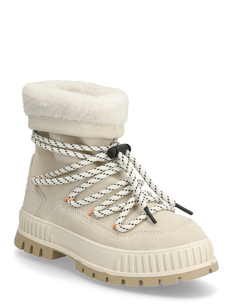 Palladium - PALLASHOCK HIVER - paeltega saapad - almond milk - 0