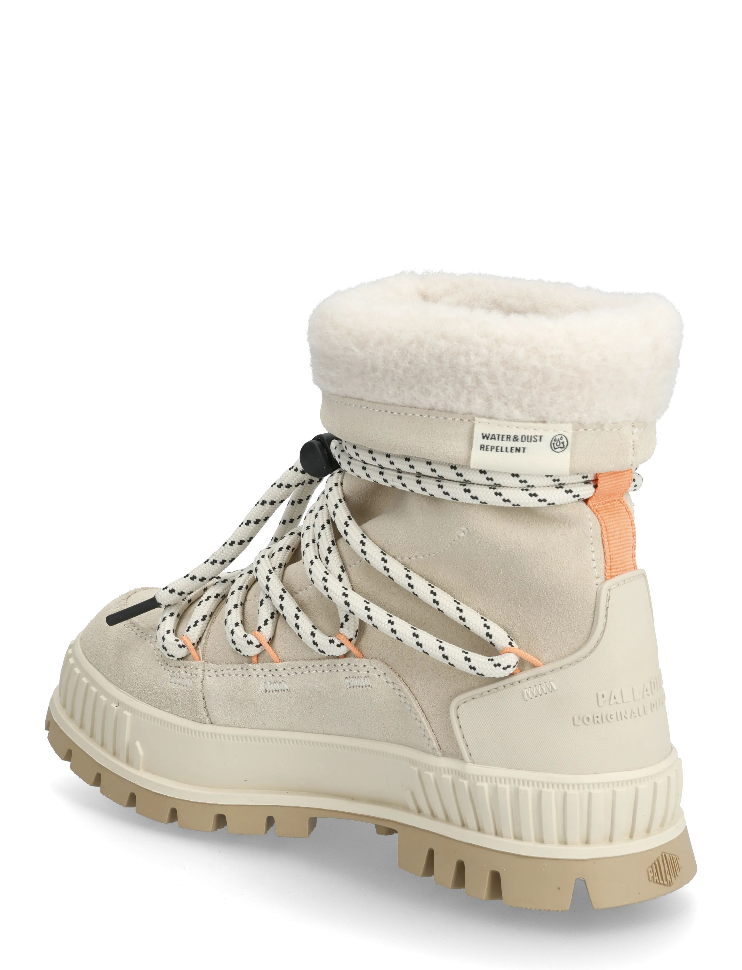 Palladium - PALLASHOCK HIVER - Šņorējami zābaki - almond milk - 2