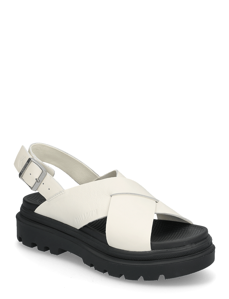 Palladium - PALLACRUISE CROSSED - flache sandalen - cream white - 0
