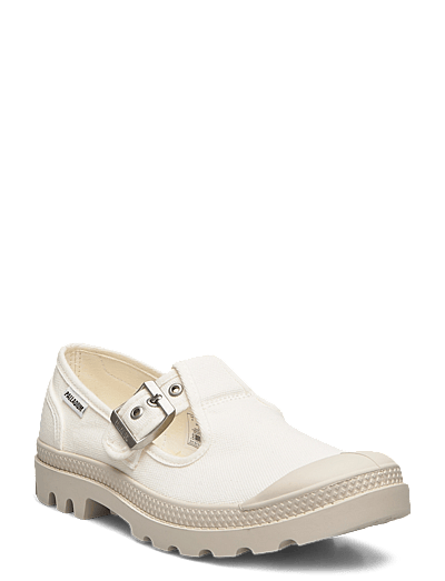 Palladium PAMPA M-JANE WASHED - Mary Jane shoes - SOFT WHITE / white