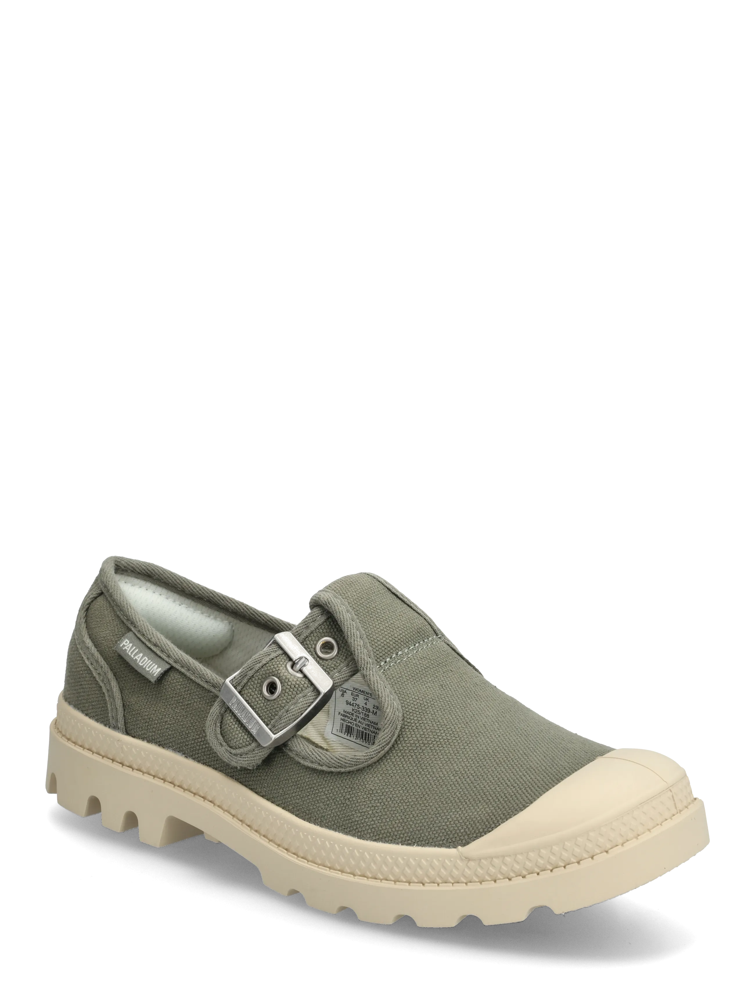 Palladium Pampa M-Jane Washed, 41, Schuhe, Khakigrün - Mary Jane Shoe, Frauen