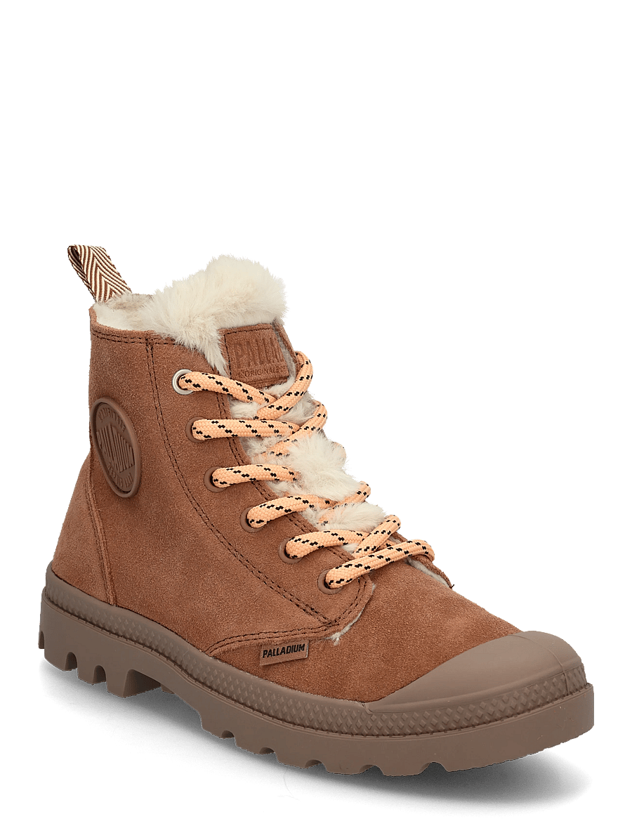 Palladium - PAMPA HI ZIP WL HIVR - flade ankelstøvler - raw brown - 0