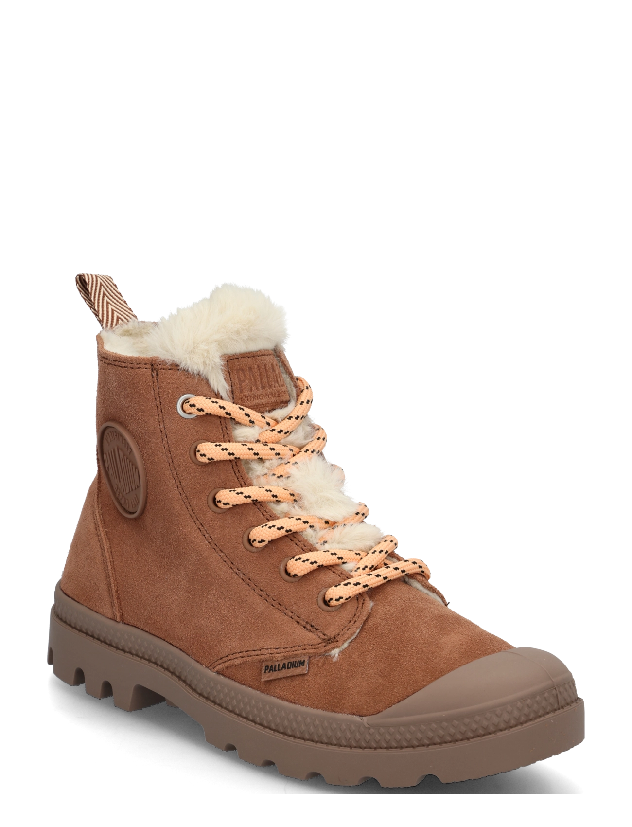 Palladium PAMPA HI ZIP WL HIVR - Støvler med snøre - RAW BROWN / brown