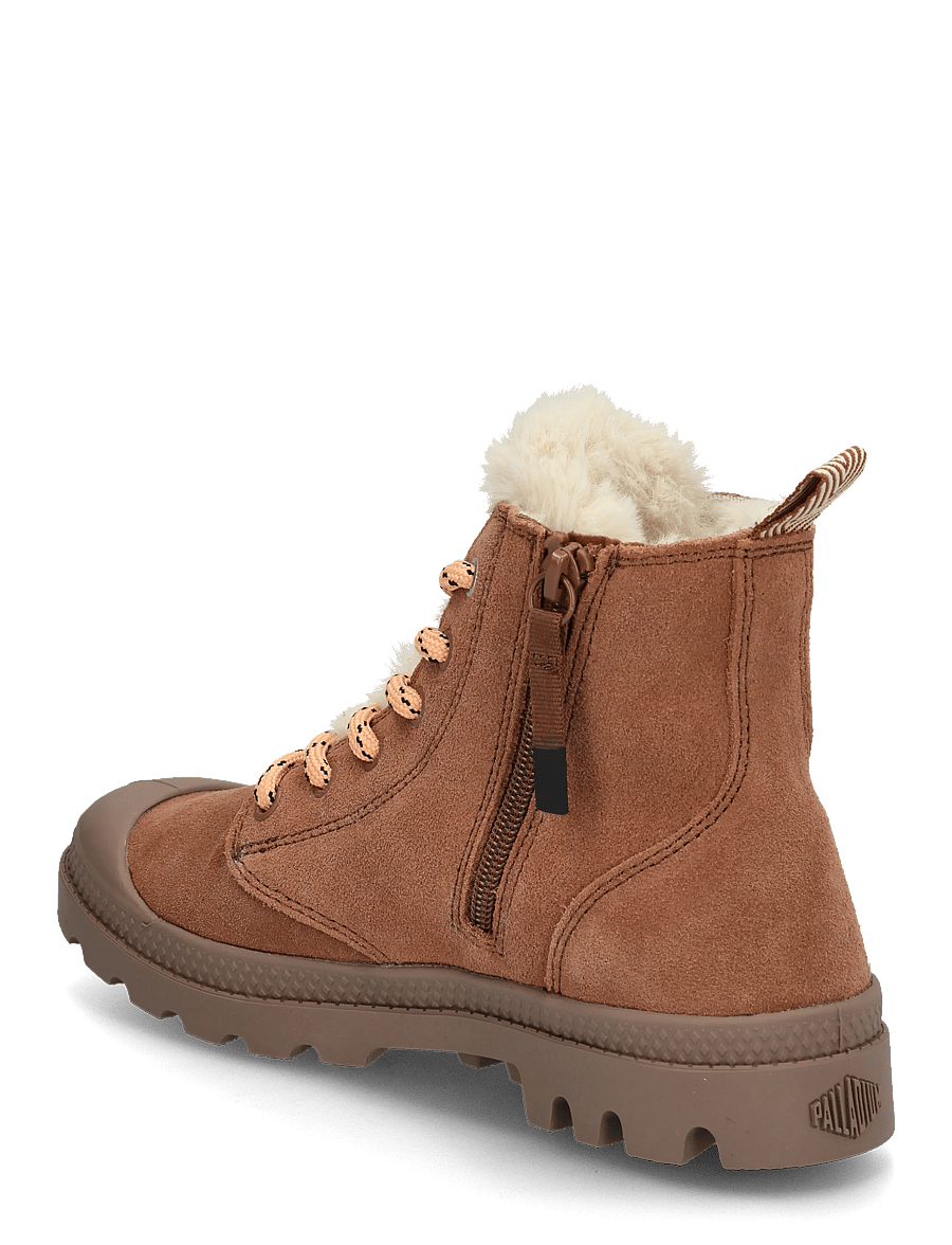 Palladium - PAMPA HI ZIP WL HIVR - flade ankelstøvler - raw brown - 1