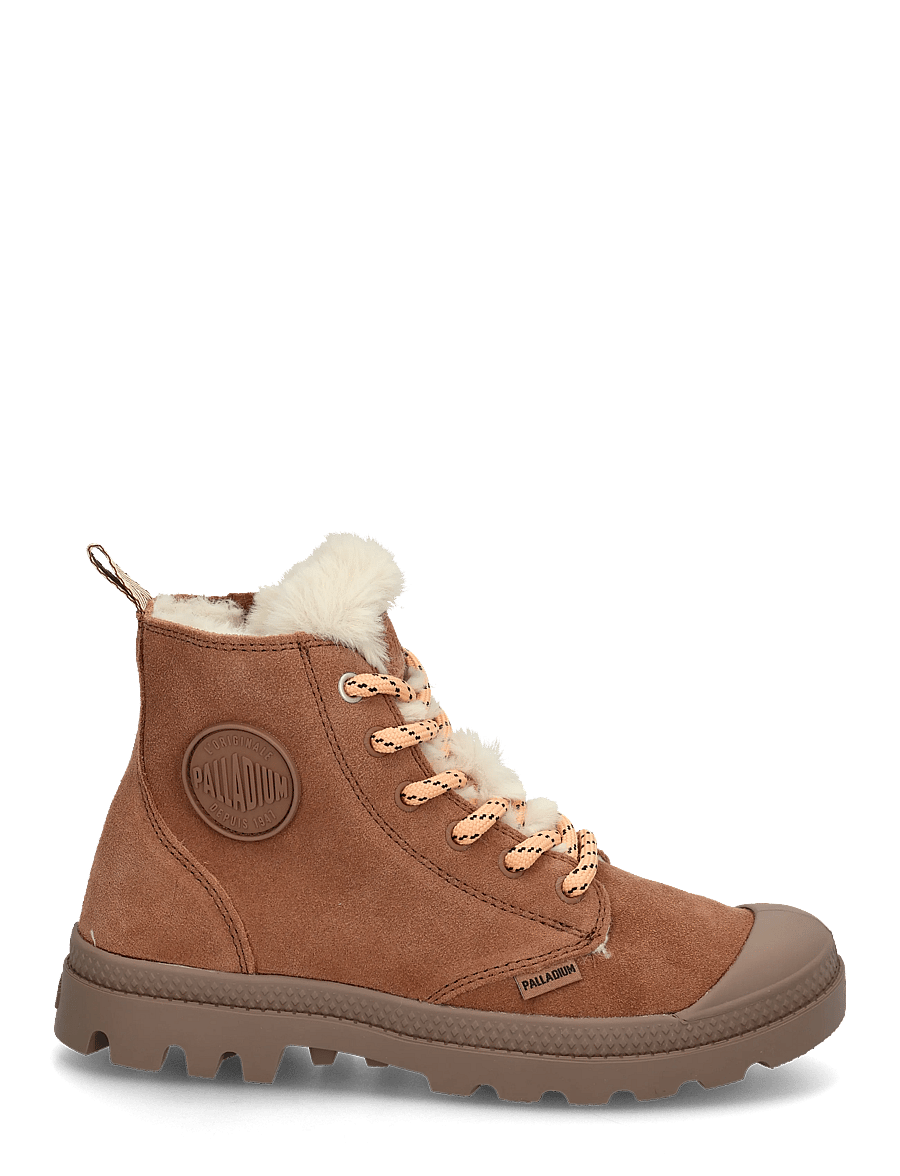 Palladium - PAMPA HI ZIP WL HIVR - flade ankelstøvler - raw brown - 2