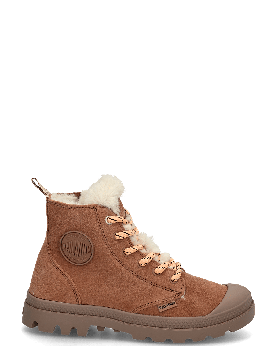 Palladium - PAMPA HI ZIP WL HIVR - platta ankelboots - raw brown - 2